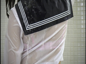 濡れて透ける着衣と下着 拡大版　サンプル画像04