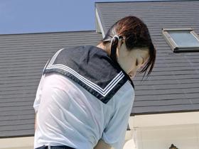 濡れて透けるセーラー服と下着　サンプル画像13
