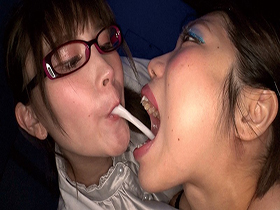 超大量痰唾責め唾液うがい飲み顔面ぬるぬるレズ　サンプル画像09