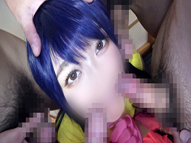 【密着Dキス５P大乱交SEX】140㎝台パイパン美少女レイヤー様が【全員ベロ舐め奉仕＆連続即ハメ中出し】全身ぶっかけキンタマ空っぽになるまでザーメン漬け…他【童貞喪失HOWTOセックス】２本立てSP　サンプル画像08