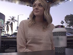 ロスでナンパした女優の卵が身長170cm以上で美脚と肉厚美尻ひっさげて中年おやじと生ハメSEXのAV出演 シャーロット（23歳） サンプル動画サムネイル