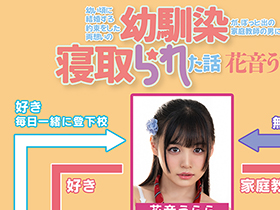 幼い頃に結婚する約束をした両想いの幼馴染が、ぽっと出の家庭教師の男に寝取られた話　花音うらら サンプル動画サムネイル