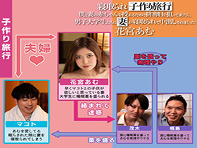 寝取られ子作り旅行　僕と妻の赤ちゃんを授かるために排卵日を狙って来たら、男子大学生たちに妻が寝取られて中出しされまくった　花宮あむ サンプル動画サムネイル