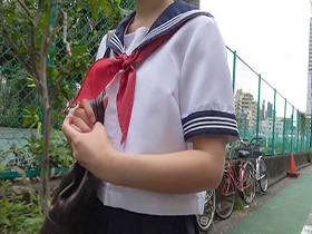 円女交際中出しoK18歳　生徒会の真面目地味子が初めての中出し　天乃のあ サンプル動画サムネイル